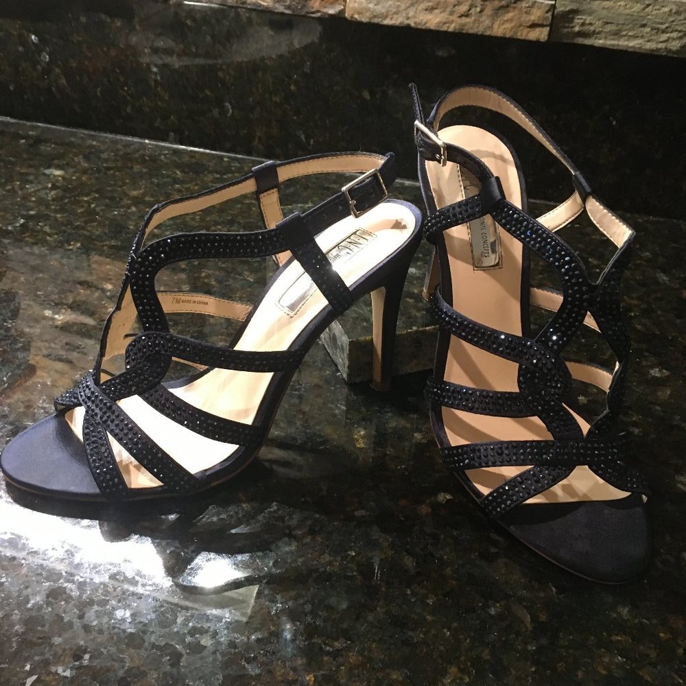 INC Randii Evening Sandals, Color Eclipse, 7M